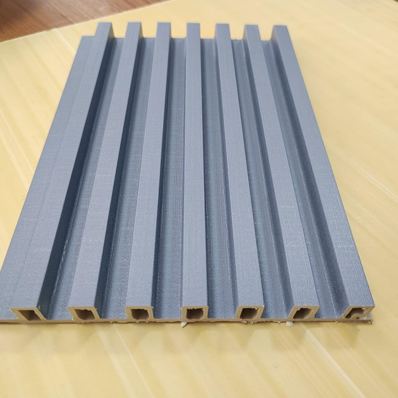 WPC Wall Panel Fluted for Interior Coating Pool Decking Outdoor Foam Board