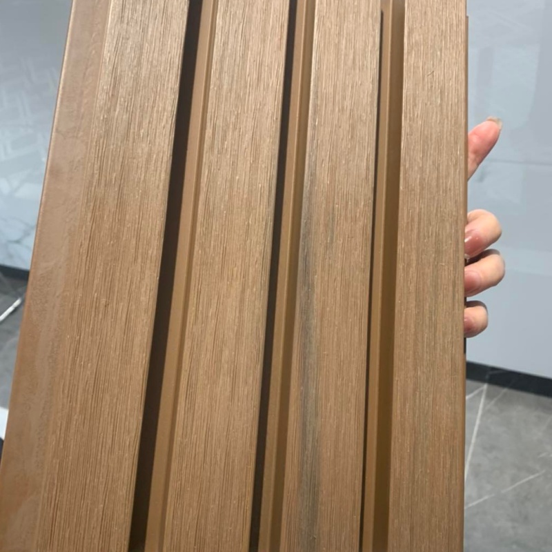 WPC Indoor Waterproof Fluted 3D Wall Panels Cladding