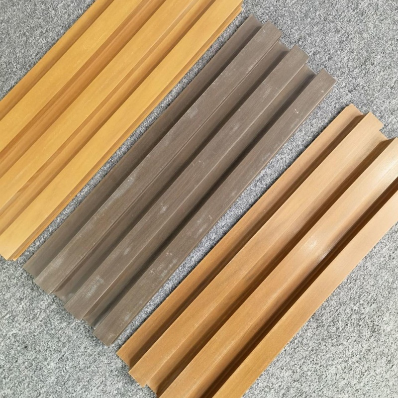 158*15 Semi Circular Six Track Fluted Panel WPC Wall Panel