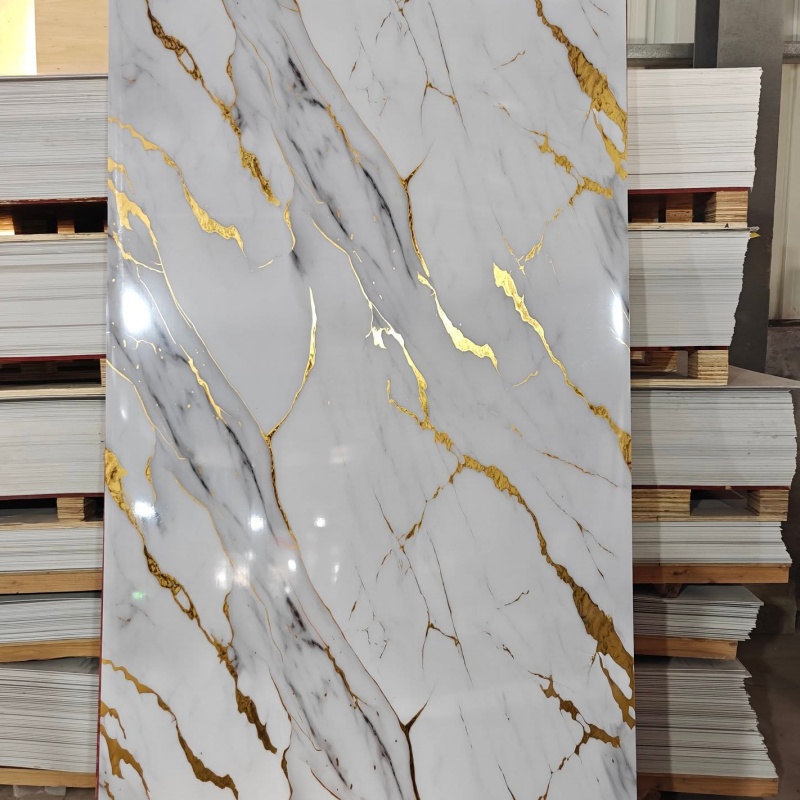 PVC Marble Sheets UV Decorative Wall Panel Panel De Pared Easy Installation and DIY Home Projects