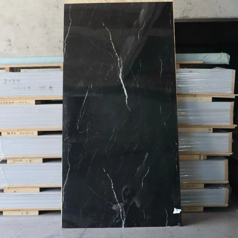 Building Material PVC Marble Sheet UV High Glossy Wall Panel for Home Decorative