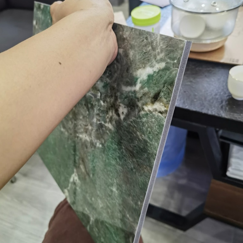 Factory Price Decoration-Materials Effect Laminate Black Acrylic Sheet UV/PVC Marble Wall Panel