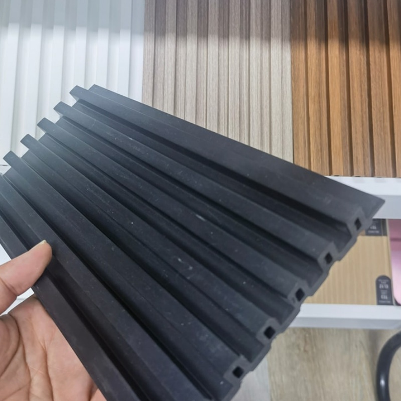 Best Quality Decoration Panel De PVC WPC Outdoor Panel Slatted Wall Panels Cladding WPC