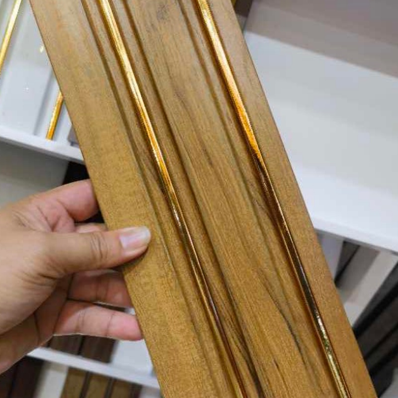 WPC Indoor Waterproof Fluted 3D Wall Panels Cladding